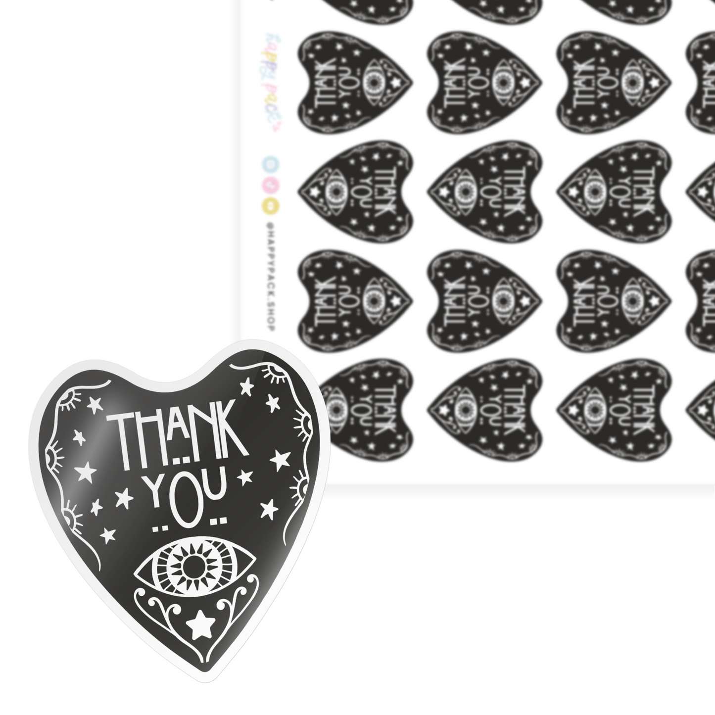 Thank You Planchette Sticker Sheet