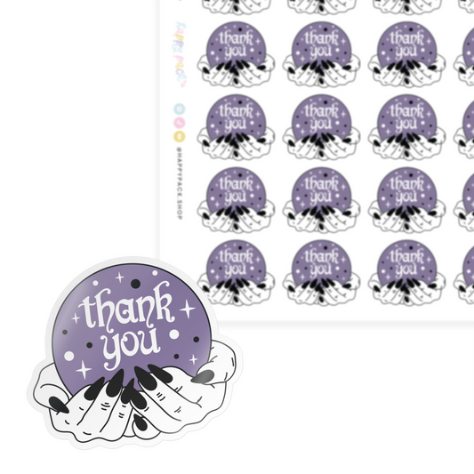 Thank You Crystal Balls Sticker Sheet