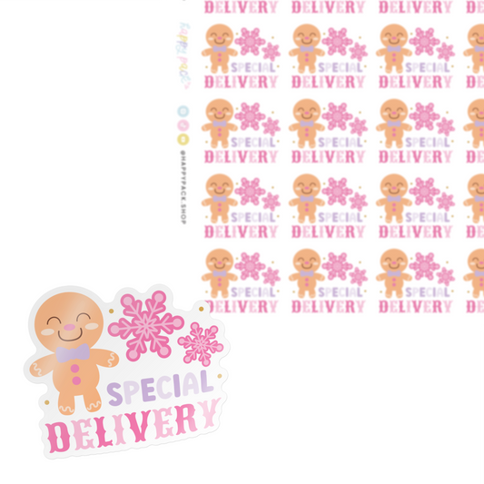 Special Delivery Gingerbread Sticker Sheet